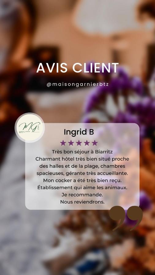 Maison Garnier Hotel De Charme Biarritz Esterno foto